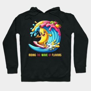 Banana Boarding - Riding the Wave of Flavors Surf Tee Hoodie